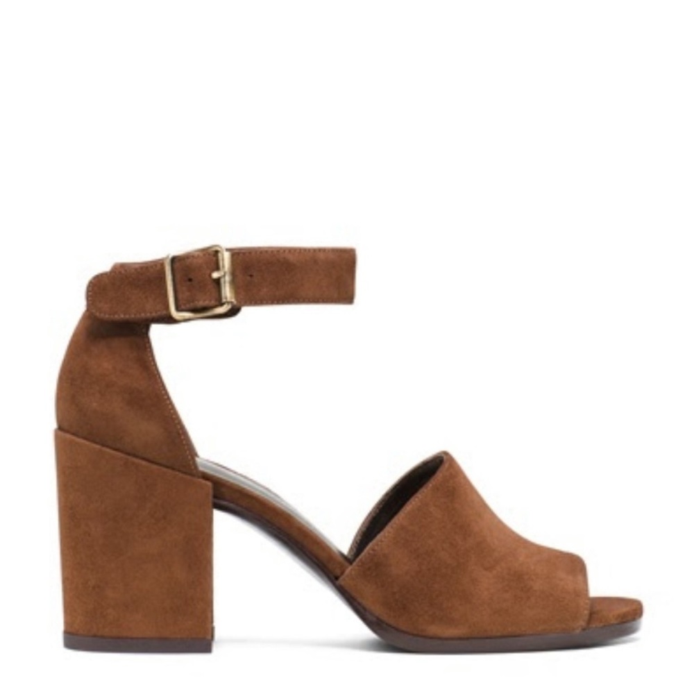 Stuart Weitzman SoHoGal Saddle Brown Heels